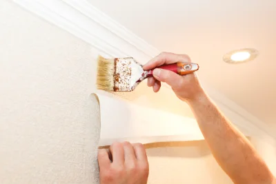 Pose de papier peint à Écoche — revêtements muraux et toiles de verre
